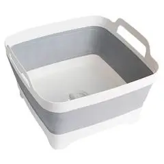 Foldbart opvaskestativ med afløb - Køkkenudstyr