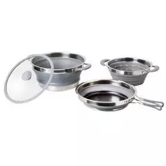 Foldbart grydesæt - Ø24 cm - Gryder, kedler og pander