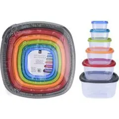 Opbevaringsbokse 6 stk. - Skåle og fade