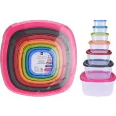 Opbevaringsbokse 7 stk - Skåle og fade