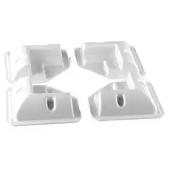 Monteringsprofil til solcelle 4 stk i hvid - Solceller