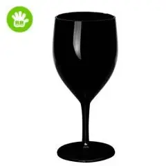 Brudsikkert Vin / drinksglas sort - 