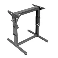 Hæve/sænke-bordstel, brunt, L 600 x H 340/700 mm - Reservedele til vogne inde