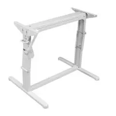 Hæve/sænke-bordstel, lysegråt, L 600 x H 340/700 mm - Reservedele til vogne inde