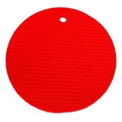 Rund grydelap i rød | Matcher Lotus Grill - Grill Tilbehør