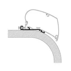 Adapter til Hymer serie 6200/9200 - Længde 6,00 meter - Tilbehør