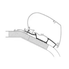Adaptor til Hymer serie 5 og 8 fra 2012 og frem - Længde 5,5 m. - Tilbehør